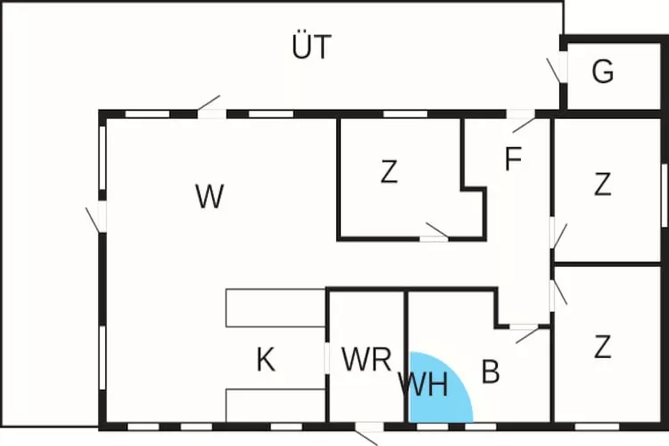 6 persoons vakantie huis in Hovborg-By Traum - Plattegrond