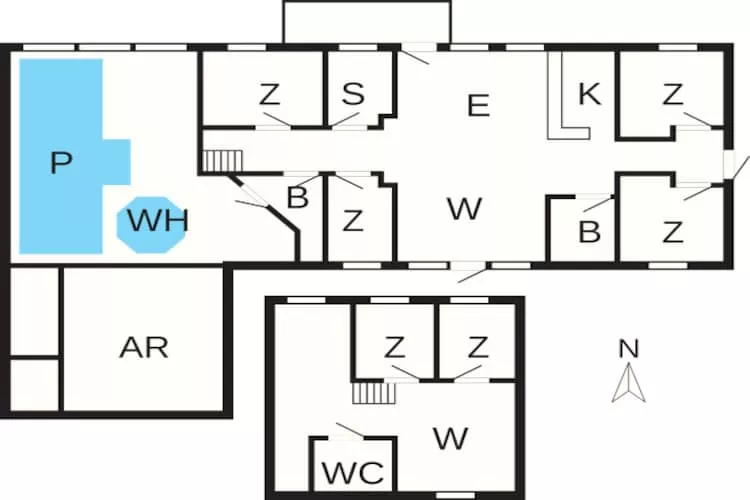14 persoons vakantie huis in Løgstør-By Traum - Plattegrond