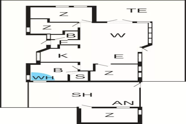 Luxe strandhuis in Blokhus - Plattegrond