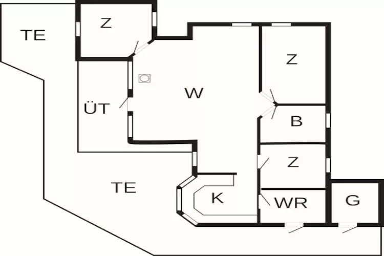 Strandplezier in Lyngsbaek -- By Traum Ferienwohnungen - Plattegrond
