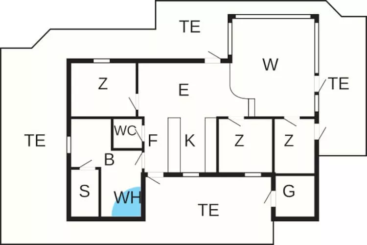 6 persoons vakantie huis in Løkken-By Traum - Plattegrond