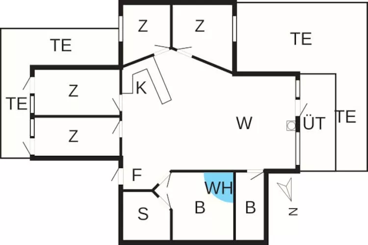 8 persoons vakantie huis in Børkop-By Traum - Plattegrond