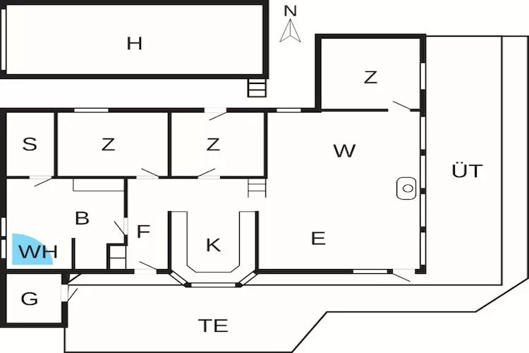 8 persoons vakantie huis in Sjølund-By Traum - Plattegrond