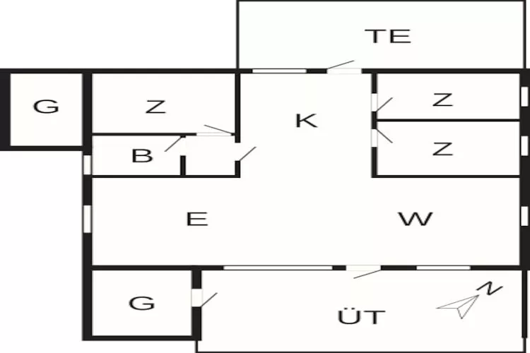 Sfeervolle retraite in Marielyst -- By Traum Ferienwohnungen - Plattegrond