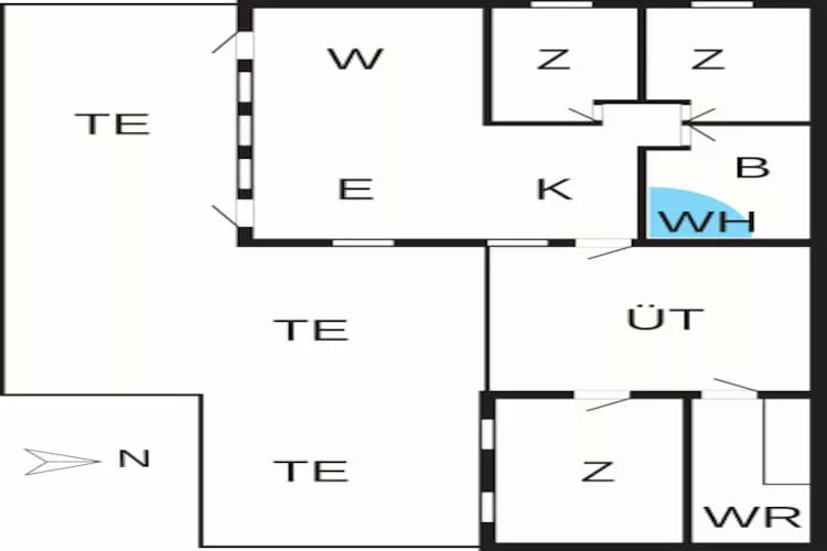 6 persoons vakantie huis in Nysted-By Traum - Plattegrond