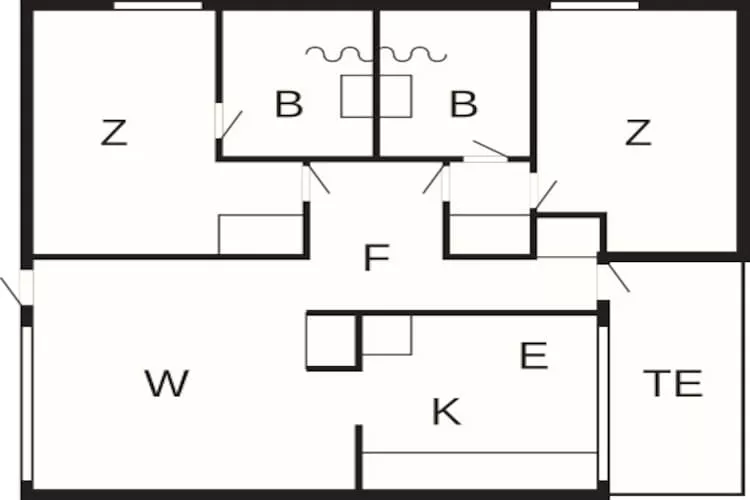 C-3 room,2 bathrooms,renovated - Plattegrond