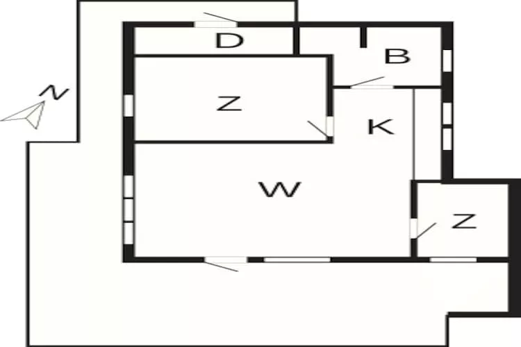 4 persoons vakantie huis in Hovborg-By Traum - Plattegrond