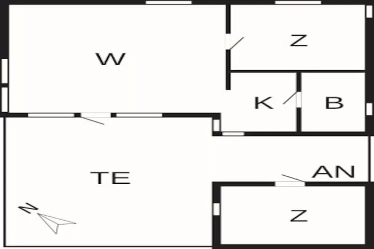 6 persoons vakantie huis in Gudhjem-By Traum - Plattegrond