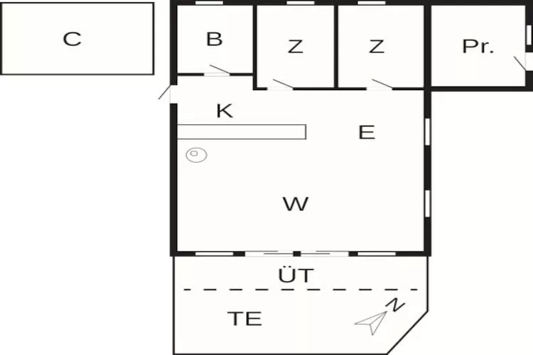 Gezellig strandhuis -- By Traum Ferienwohnungen - Plattegrond