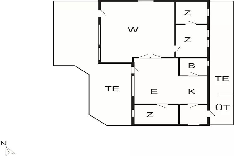 8 persoons vakantie huis in Løgstør-By Traum - Plattegrond