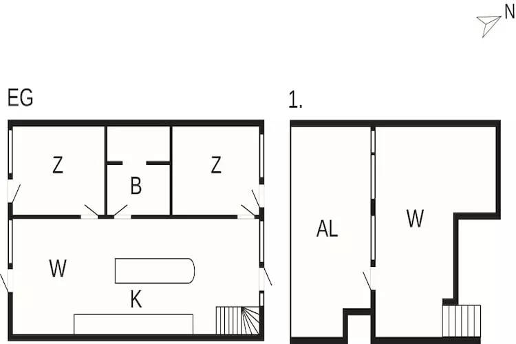 3 room - Plattegrond