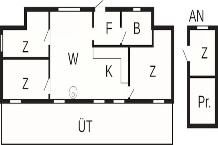6 persoons vakantie huis in Væggerløse-By Traum - Plattegrond