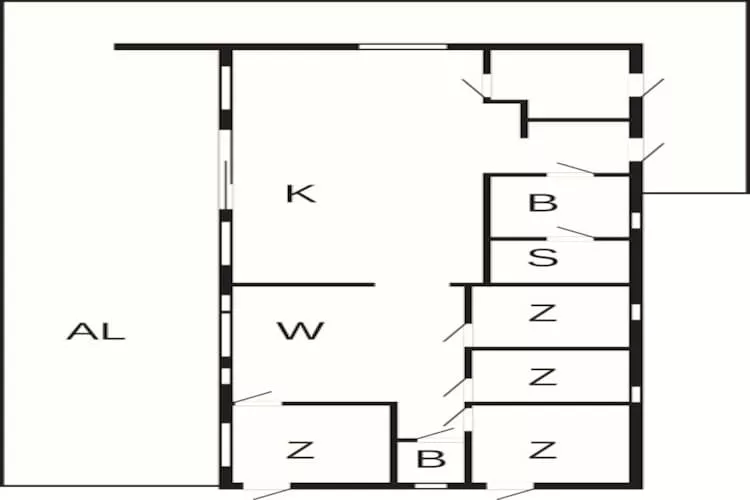 Ruime villa aan het meer met sauna - Plattegrond