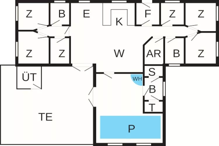 12 persoons vakantie huis in Ulfborg-By Traum - Plattegrond