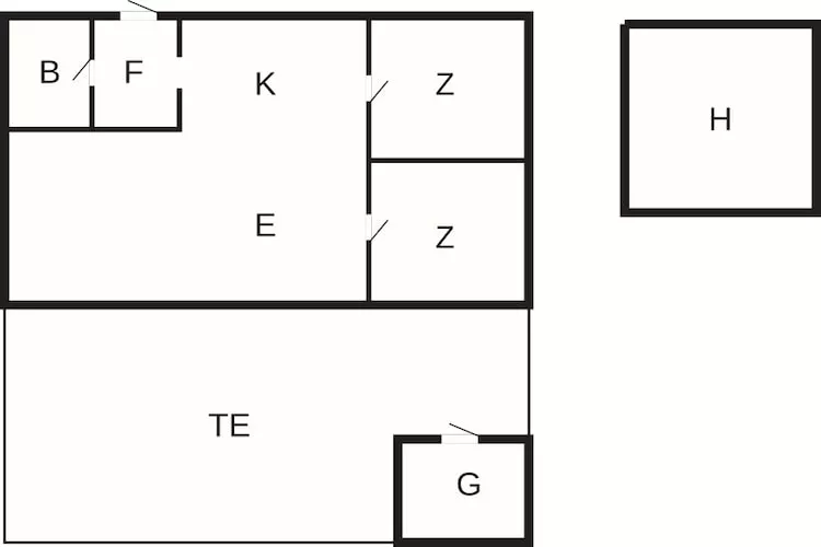4 persoons vakantie huis in Hemmet-By Traum - Plattegrond