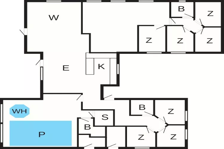 20 persoons vakantie huis in Væggerløse - Plattegrond