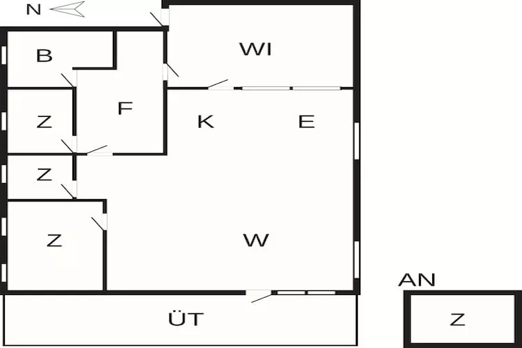 6 persoons vakantie huis in Gørlev-By Traum - Plattegrond