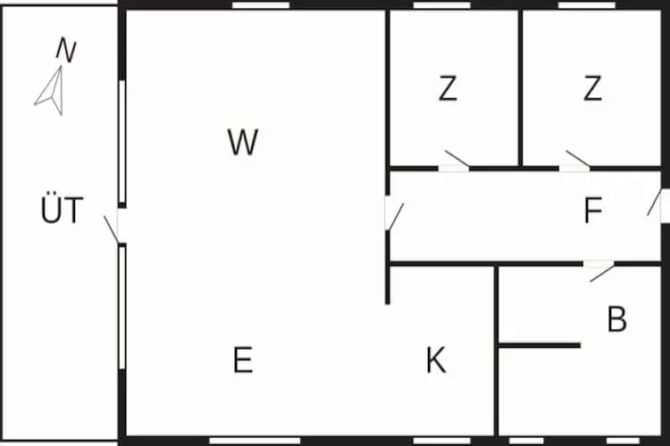 4 persoons vakantie huis in Hals-By Traum - Plattegrond