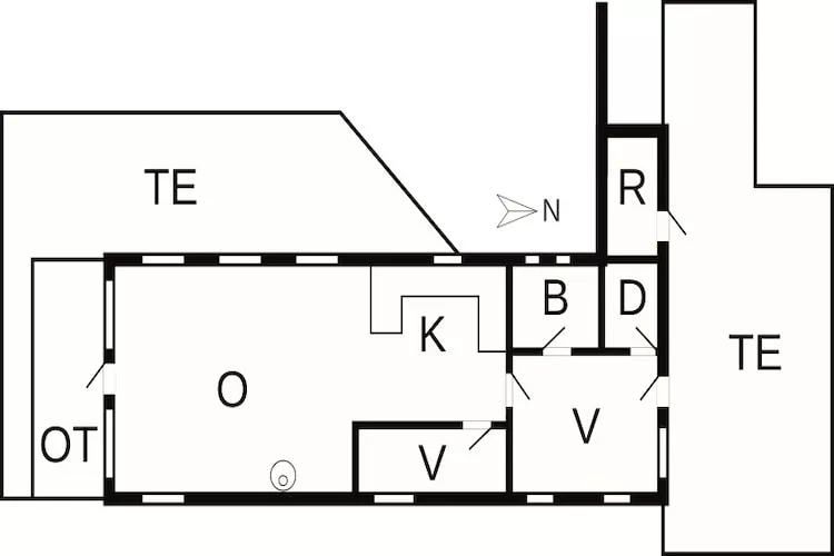 4 persoons vakantie huis in Læsø-By Traum - Plattegrond