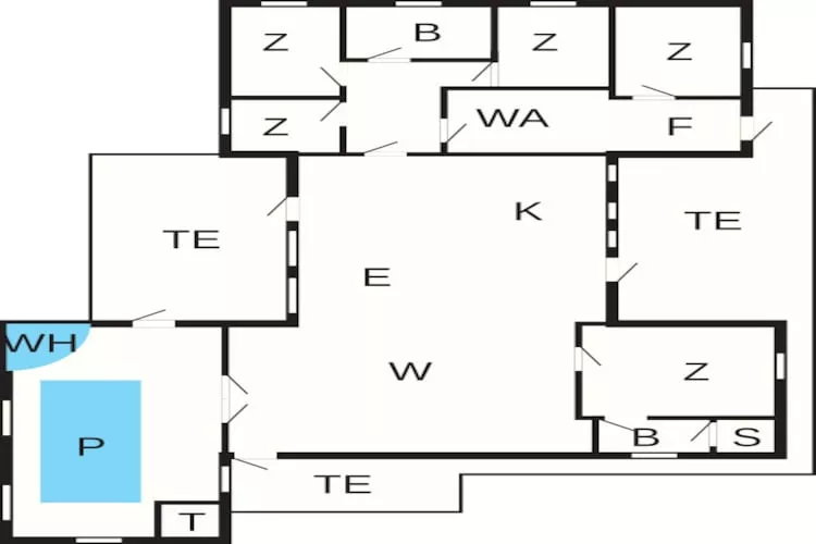 Zwemparadijs in Helberskov -- By Traum Ferienwohnungen - Plattegrond