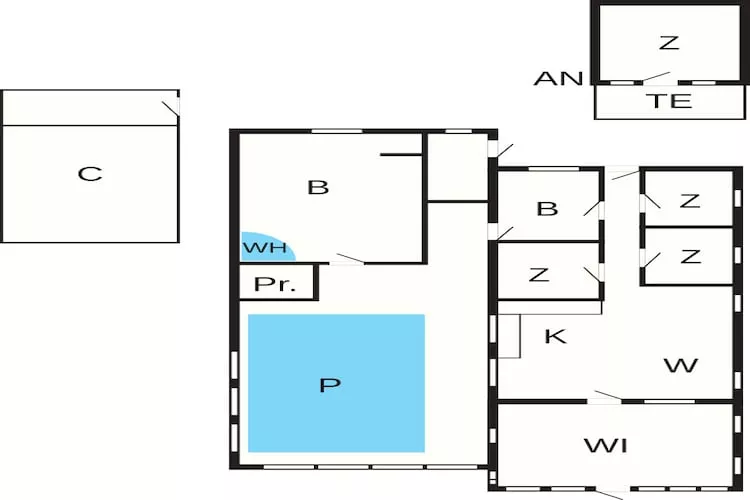Luxe retraite met zwembad -- By Traum Ferienwohnungen - Plattegrond