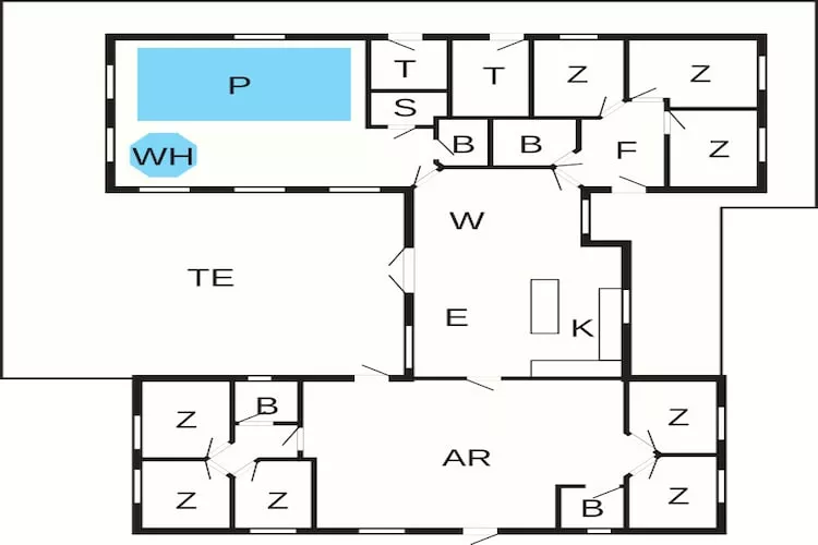 Luxe retraite in Asserbo -- By Traum Ferienwohnungen - Plattegrond