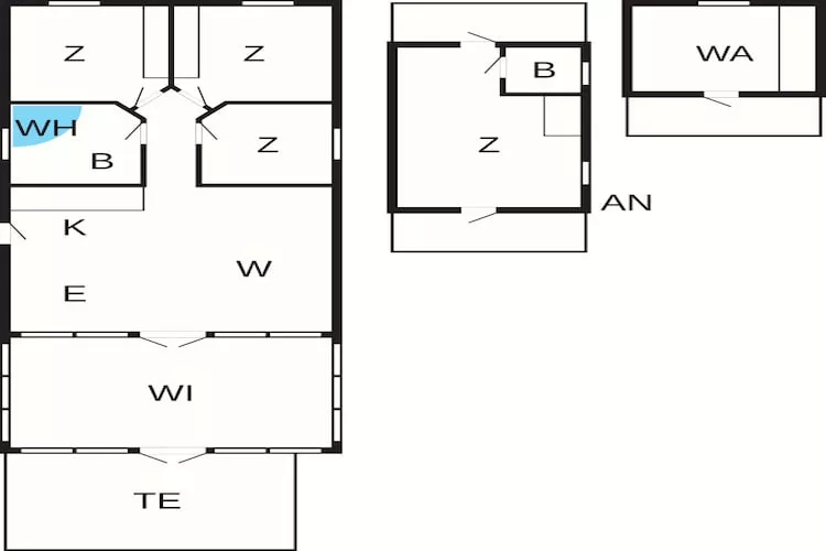 Familievakantie in Hovborg - Plattegrond