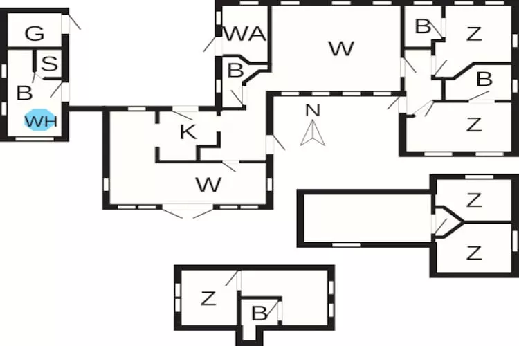 10 persoons vakantie huis in Blåvand - Plattegrond