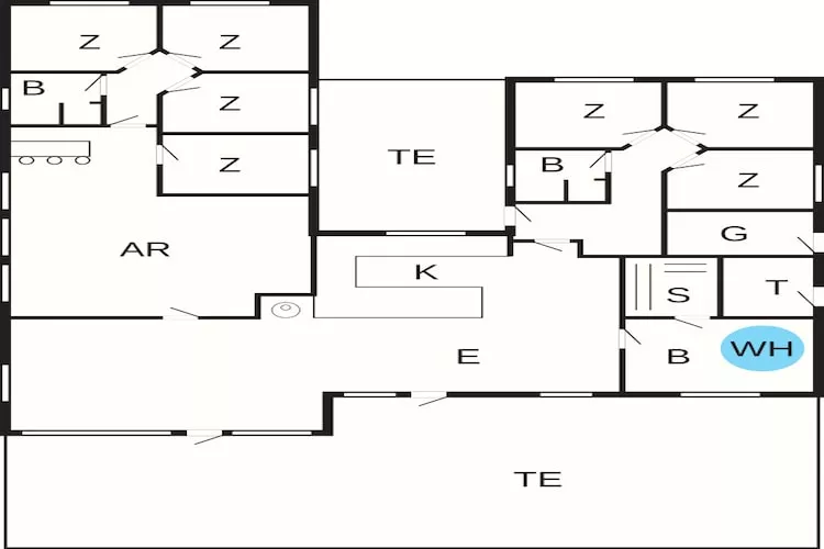 Luxe retraite in Blavand -- By Traum Ferienwohnungen - Plattegrond