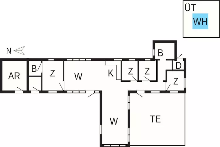 Gerestaureerde huisje met spa -- By Traum Ferienwohnungen - Plattegrond