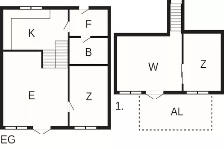 3 room,2 levels - Plattegrond