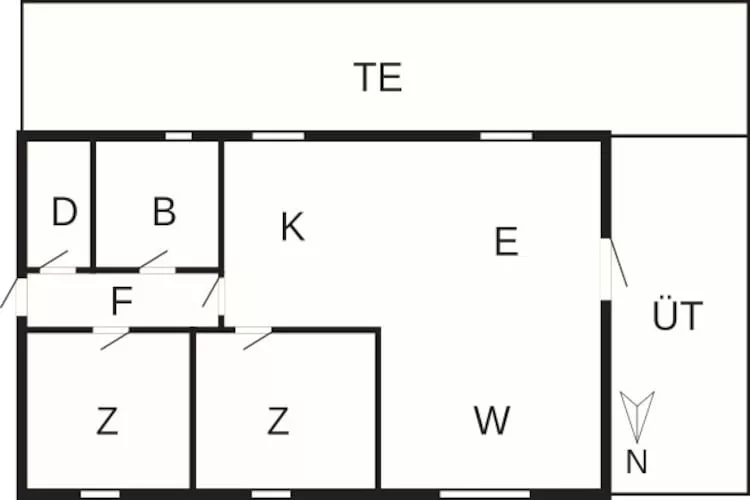 6 persoons vakantie huis in Bindslev-By Traum - Plattegrond
