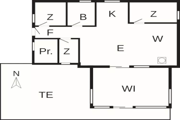 Afgelegen oase bij strand -- By Traum Ferienwohnungen - Plattegrond