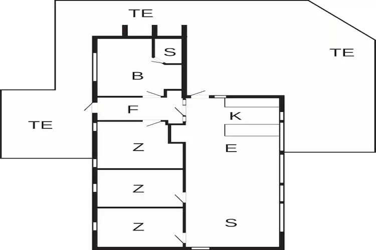 4 persoons vakantie huis in Løkken - Plattegrond