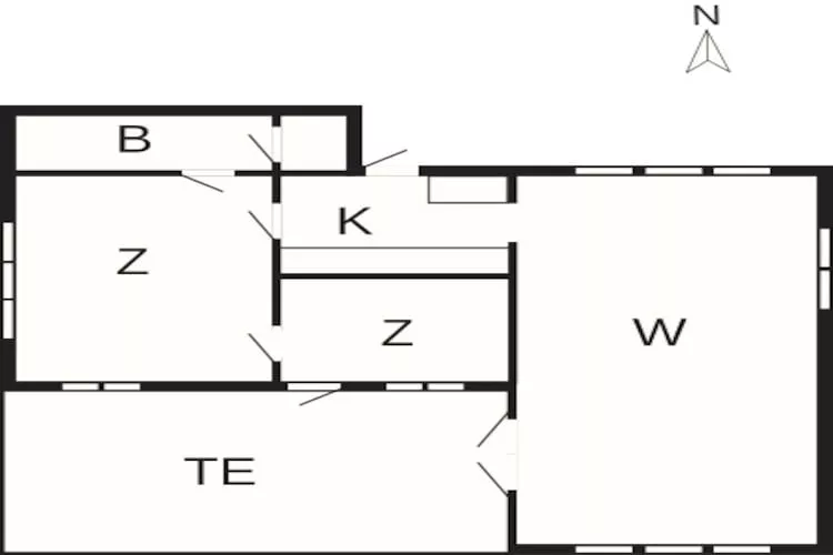 4 persoons vakantie huis in YSTAD - Plattegrond