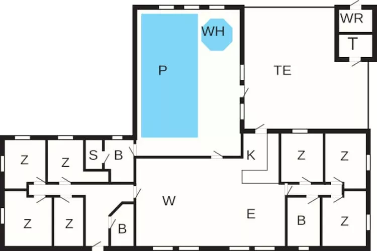 18 persoons vakantie huis in Ulfborg-By Traum - Plattegrond