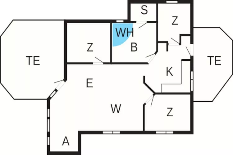 6 persoons vakantie huis in Hadsund - Plattegrond