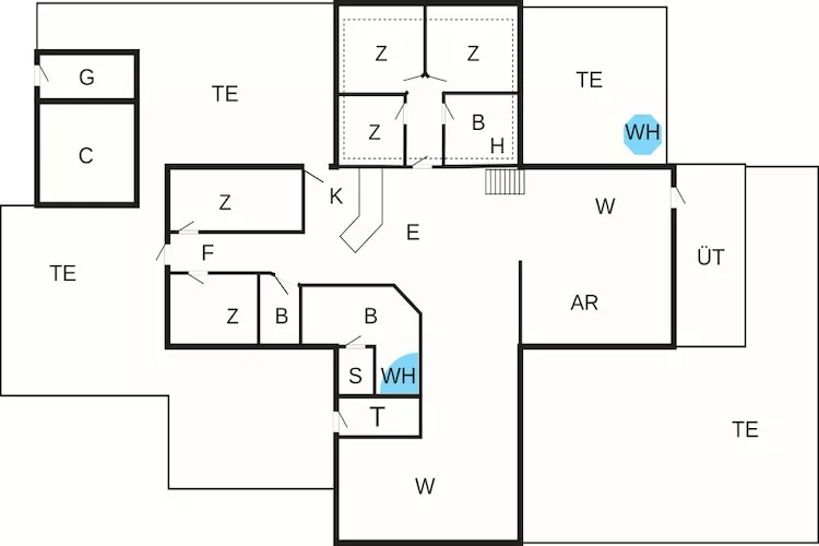 Luxe retraite met tennis -- Traum Ferienwohnungen - Plattegrond