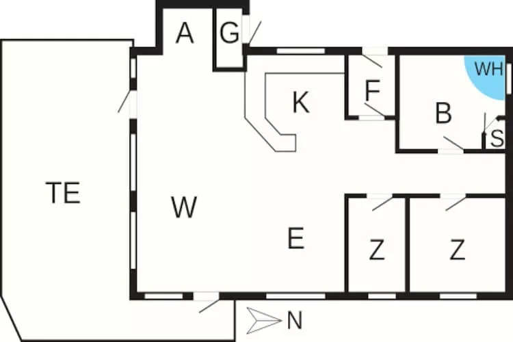 6 persoons vakantie huis in Løkken-By Traum - Plattegrond