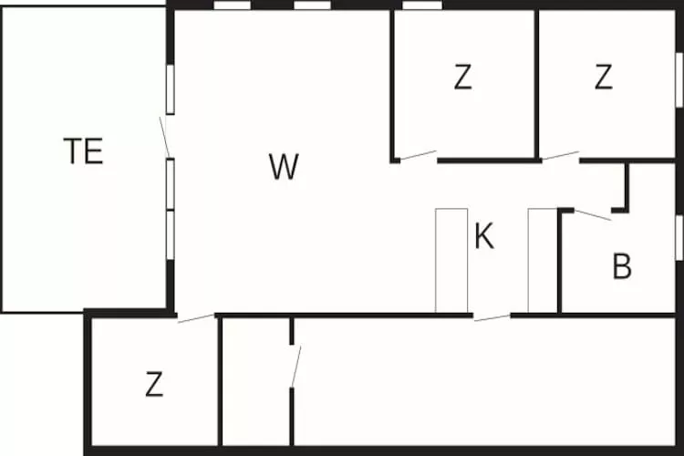 Gerestaureerde huisje in Juelsminde -- By Traum Ferienwohnungen - Plattegrond