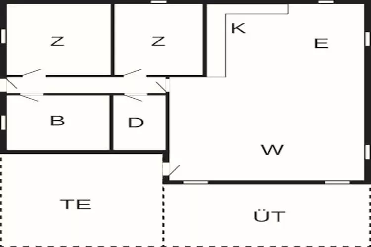 4 persoons vakantie huis in Henne-By Traum - Plattegrond