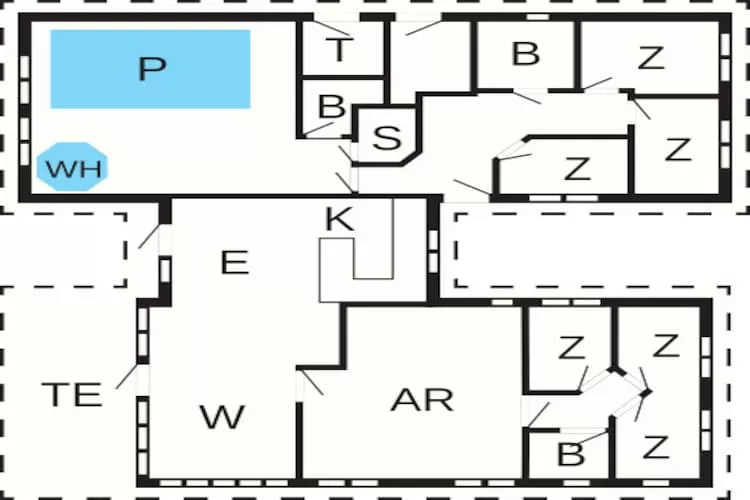 Luxe zwembadvilla in Dronningmolle -- By Traum Ferienwohnungen - Plattegrond