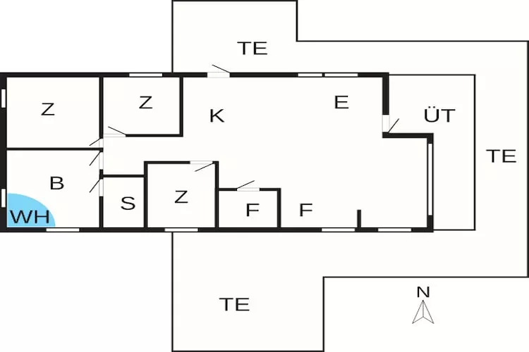 6 persoons vakantie huis in Hadsund-By Traum - Plattegrond