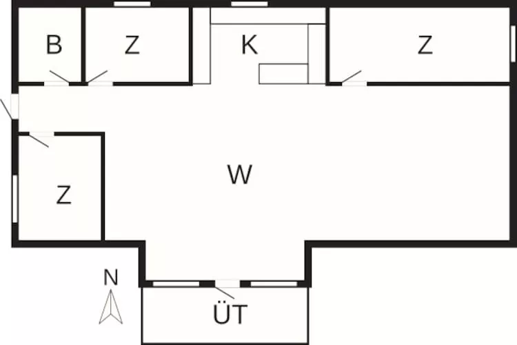 6 persoons vakantie huis in Hemmet-By Traum - Plattegrond