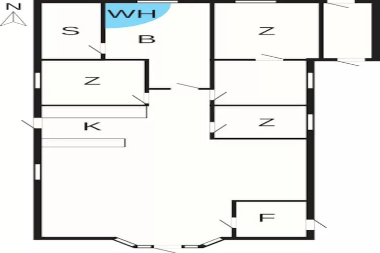 6 persoons vakantie huis in Hemmet-By Traum - Plattegrond