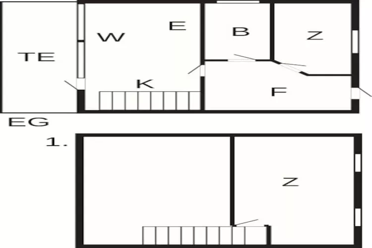 Gezellig strandverblijf in Blavand - Plattegrond