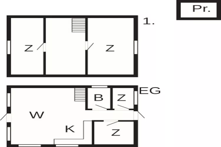 Ruim toevluchtsoord in Stauning - Plattegrond