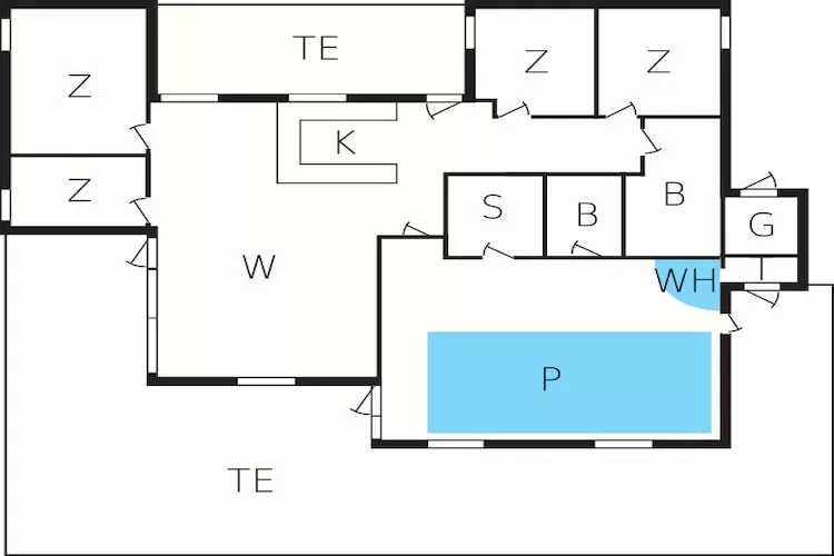 Luxe vakantieverblijf in Klitmoller - Plattegrond