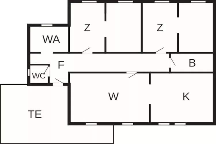 4 persoons vakantie huis in Austrheim - Plattegrond