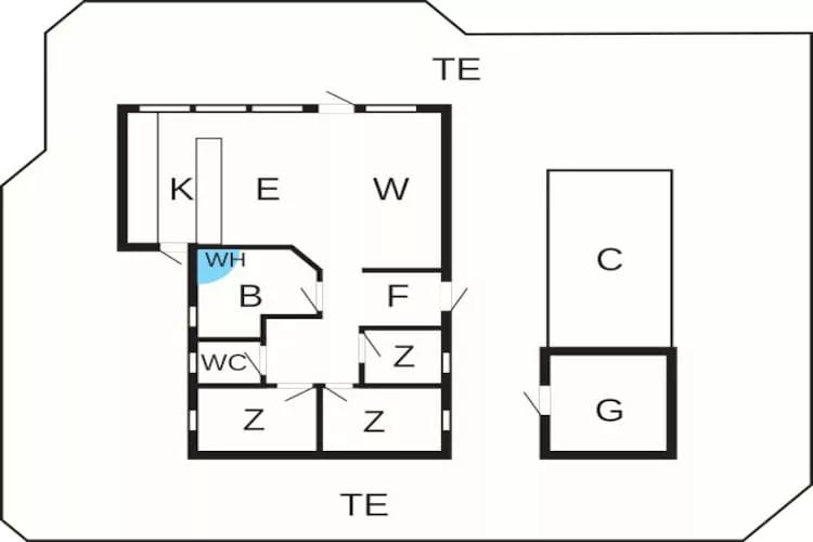 8 persoons vakantie huis in Løkken-By Traum - Plattegrond